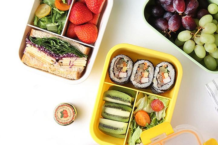 시에로 직장인 도시락통 회사원 도시락통 반찬통 찬통 밀폐용기 세칸 찬통 6colors