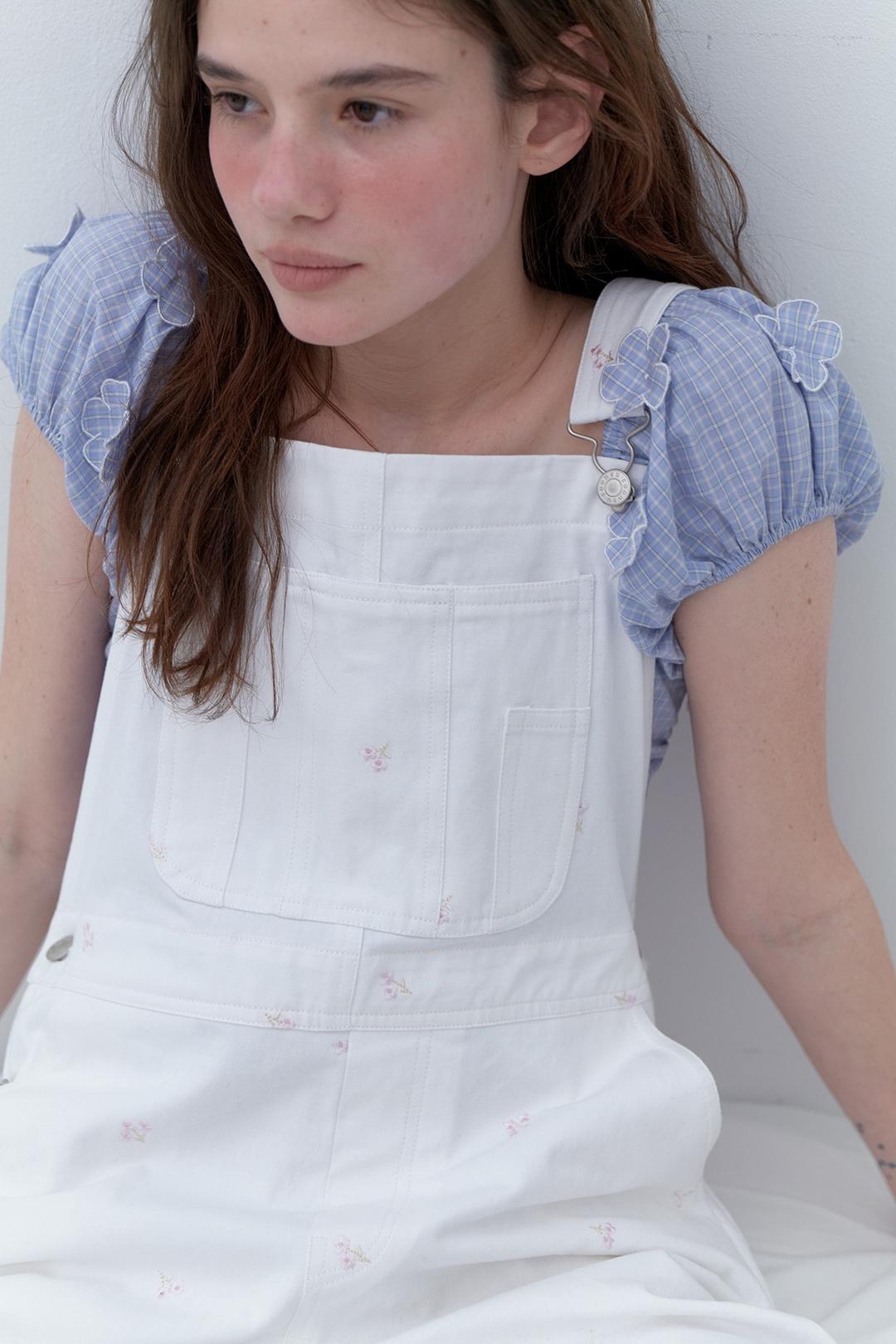 (3rd Re-stock) Applique Top (Blue Check)