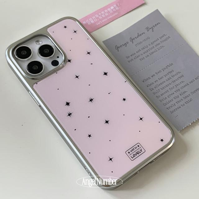 엔젤넘버 Shiny silver 샤이니 실버 엣지 아이폰 케이스