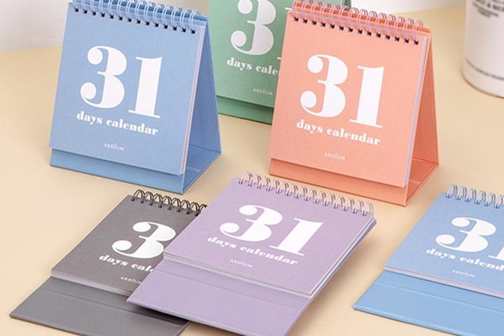 만년 미니 달력 책상 인테리어 31일 데스크 캘린더