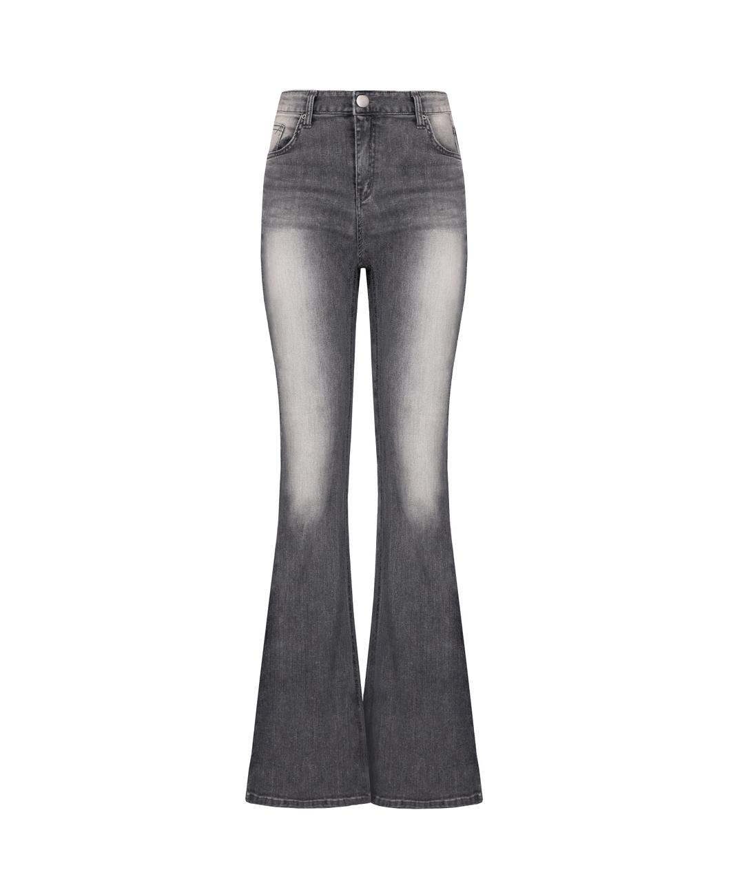 [배송지연] Washed denim bootcut jeans