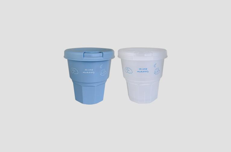 4차입고* [세컨드모닝] 레모니 앤 클라우드 대왕 텀블러 (530ml)