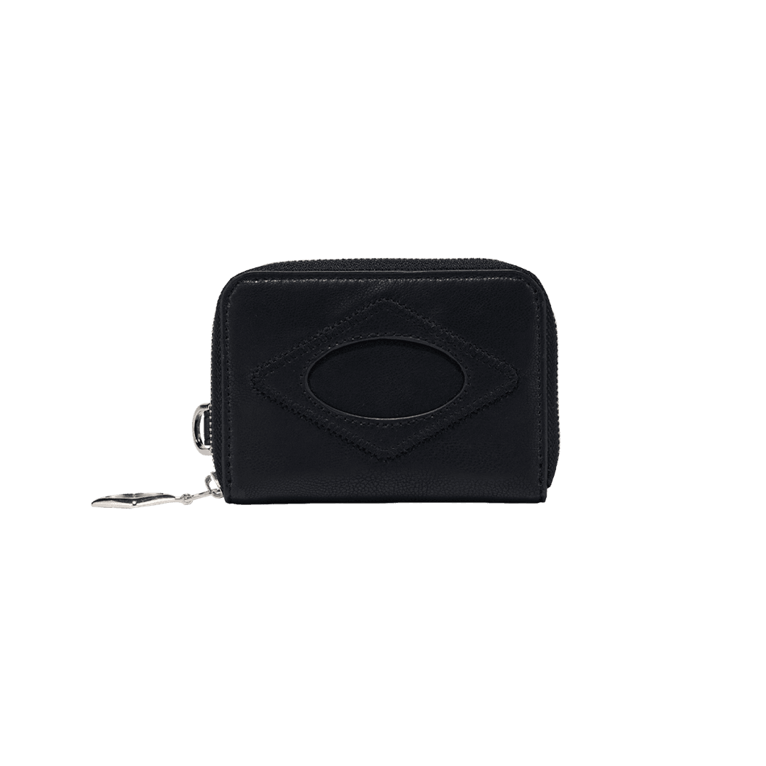 Mischief Rhombus Zip Around Wallet Black