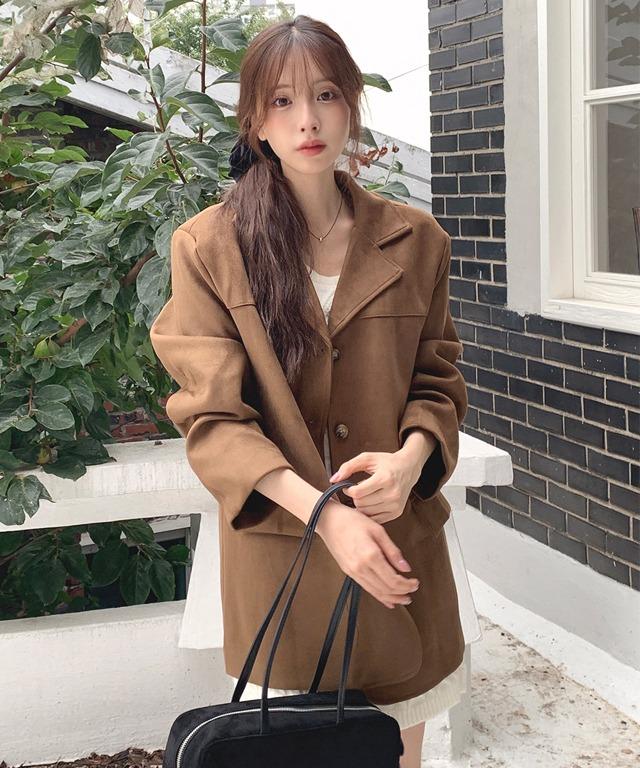[#.New Arrival] 블린 스웨이드 자켓