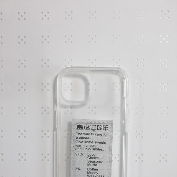Human Care Label Case (투명)
