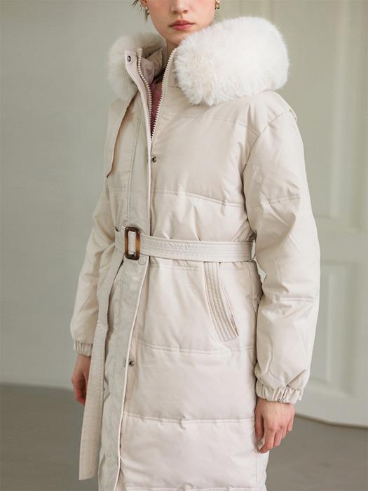 [오리털100%]슬림 라인 덕다운 퍼 롱 패딩 점퍼_JEFJP355V