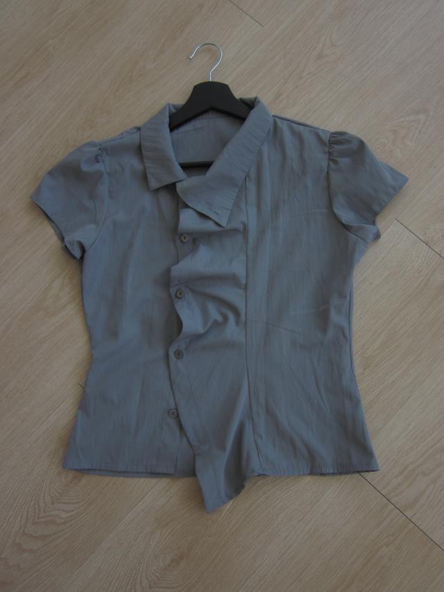 Unbal shirring shirt