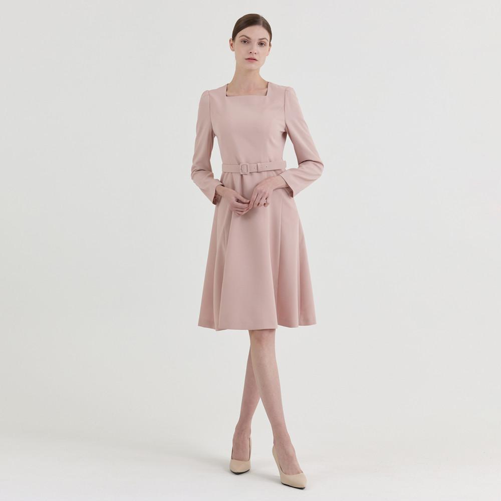 [린]스퀘어넥 플레어 원피스 LGOPLI9700