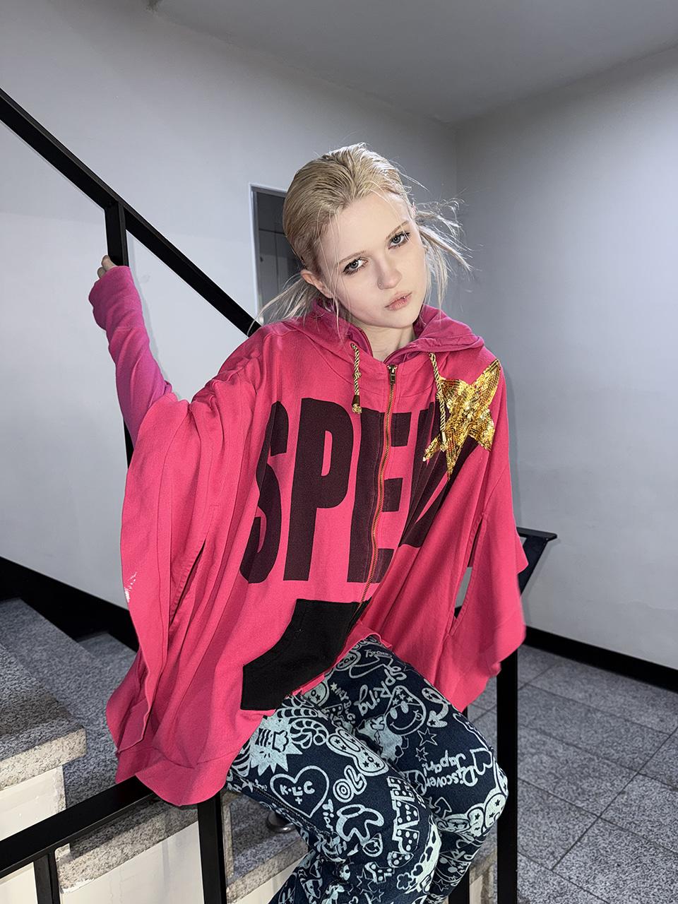 gold star cape hood zip