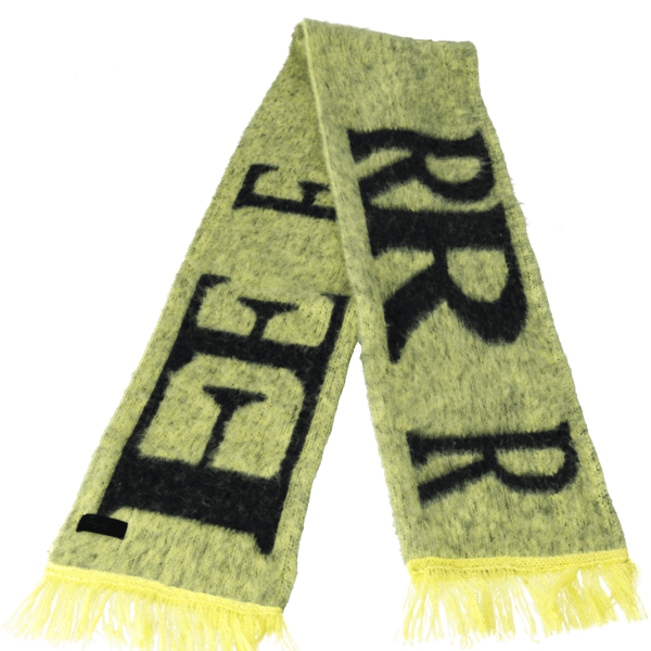 Big Logo Mohair Wool Muffler (Yellow)