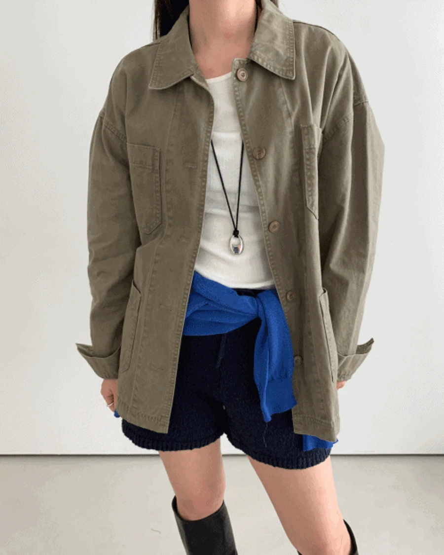 워싱 워크 자켓 (3c)