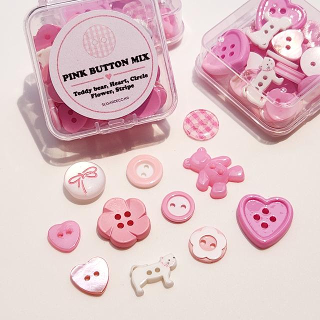 캔디 핑크 단추 diy