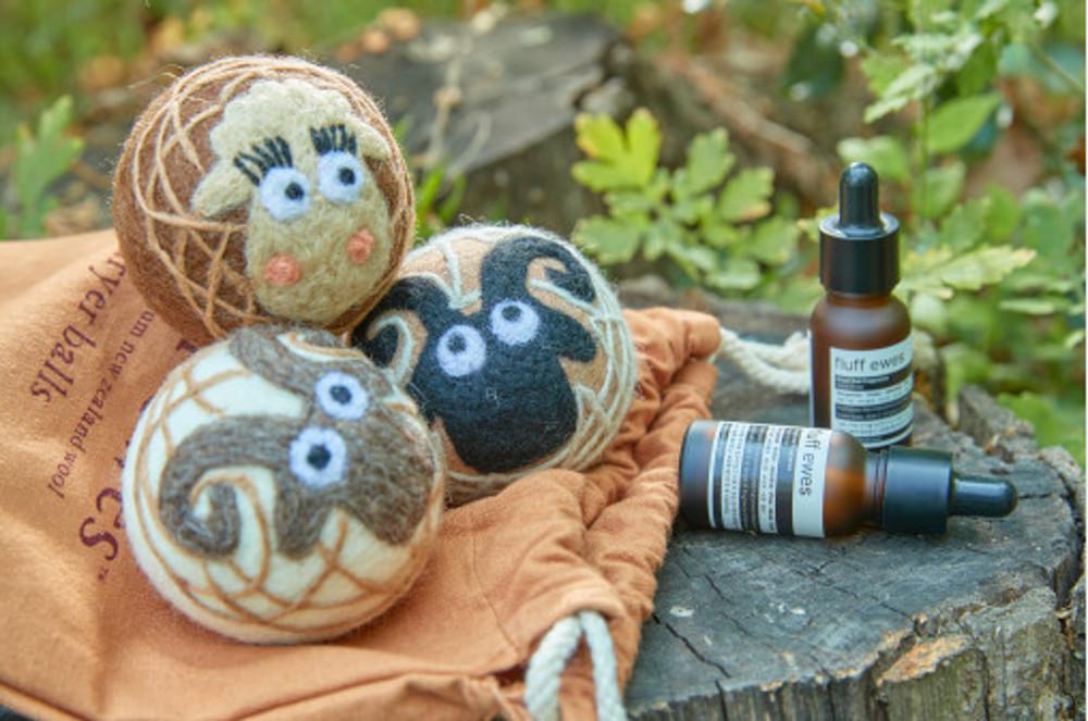 [플러퓨스] 울 드라이어볼 (양모볼3개+오일3병) / 양모볼, 건조기세탁볼