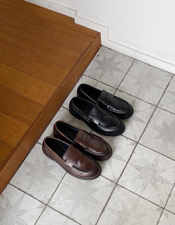 No.0890 cowhide penny loafer