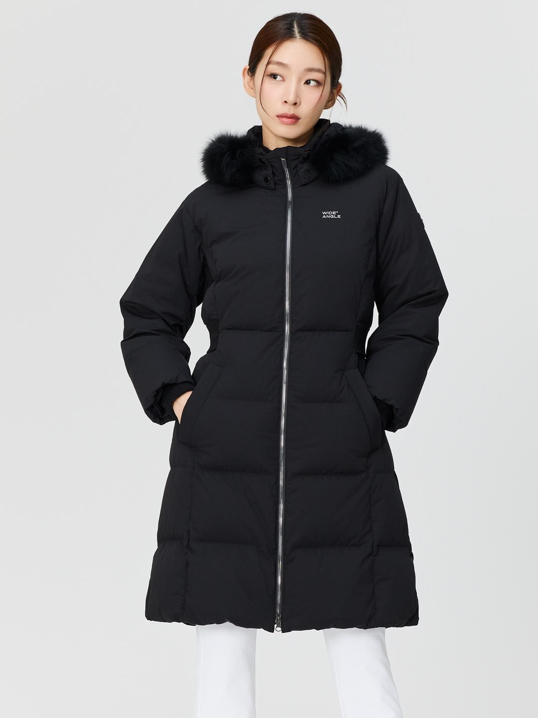TO 페르소나 폭스퍼 롱다운 자켓 L (Black)