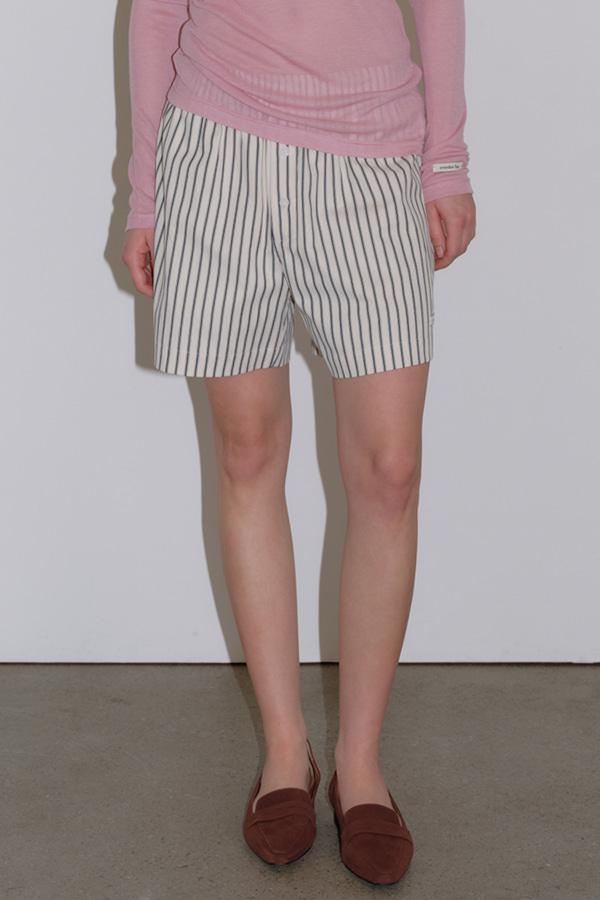STRIPE TRUNK SHORTS_CREAM