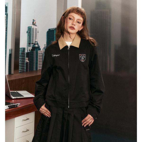 retro college style jacket skirt two-piece suit
