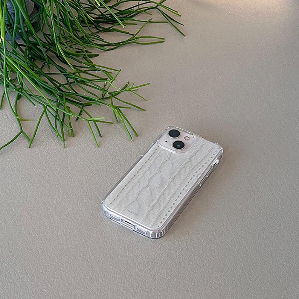 [럭키딥] 맥세이프 자체제작 폰케이스 겨울 니트 장갑 스마트 톡 세트 젤하드 케이스