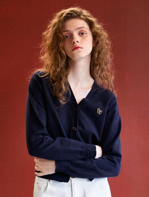 GNRL 에센셜 가디건 [NAVY] / WBD3L04503