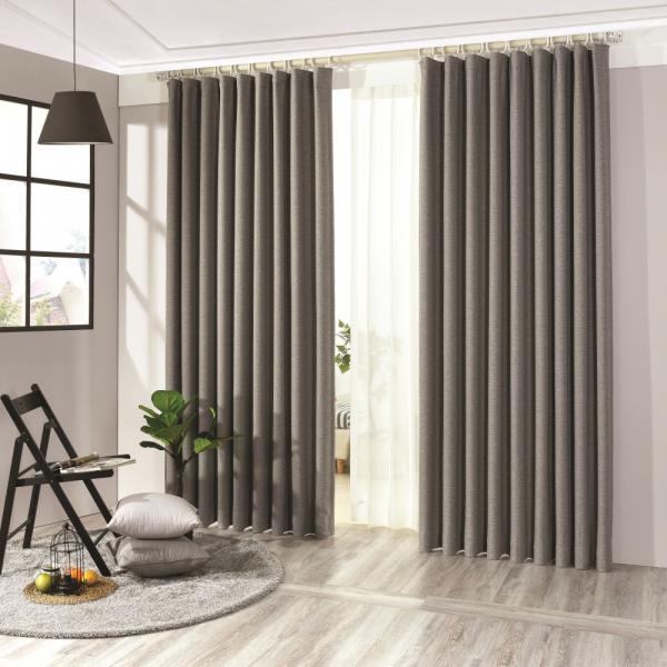 린네니 암막커튼 민자형 애쉬그레이 140X160cm (커튼봉 미포함)