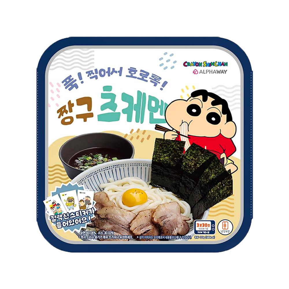 짱구 츠케멘 스티커띠부씰포함 333g x 1개