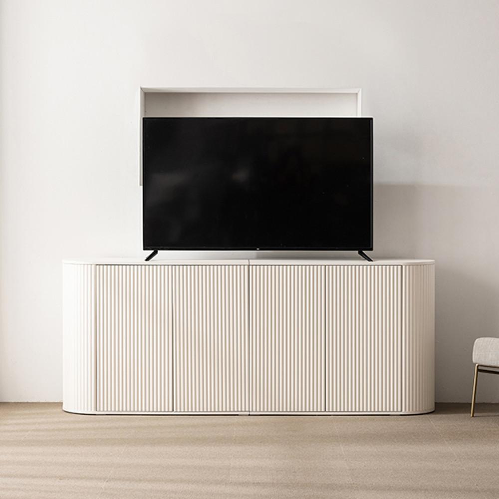 [신상위크] 삼익가구 온드 1000 라운드 템바보드 높은 수납장 거실장