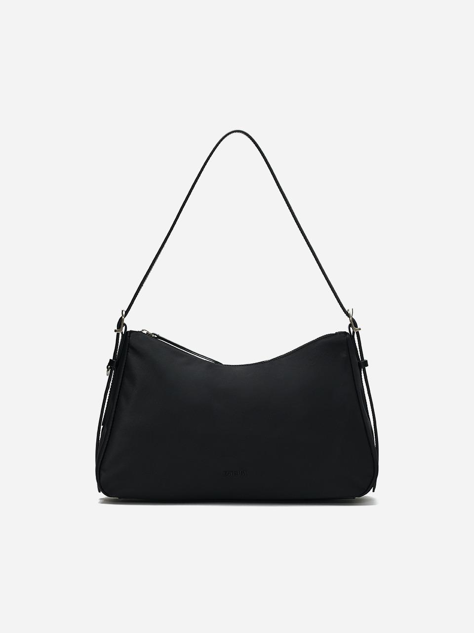 Double Buckle Shoulder Nylon Black