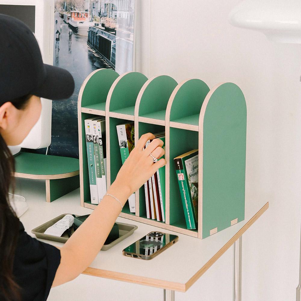 깊은시간 책꽂이 컬러에디션 _ 그린