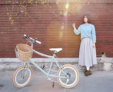 미스트 도쿄나인 미니벨로 20인치 바구니자전거