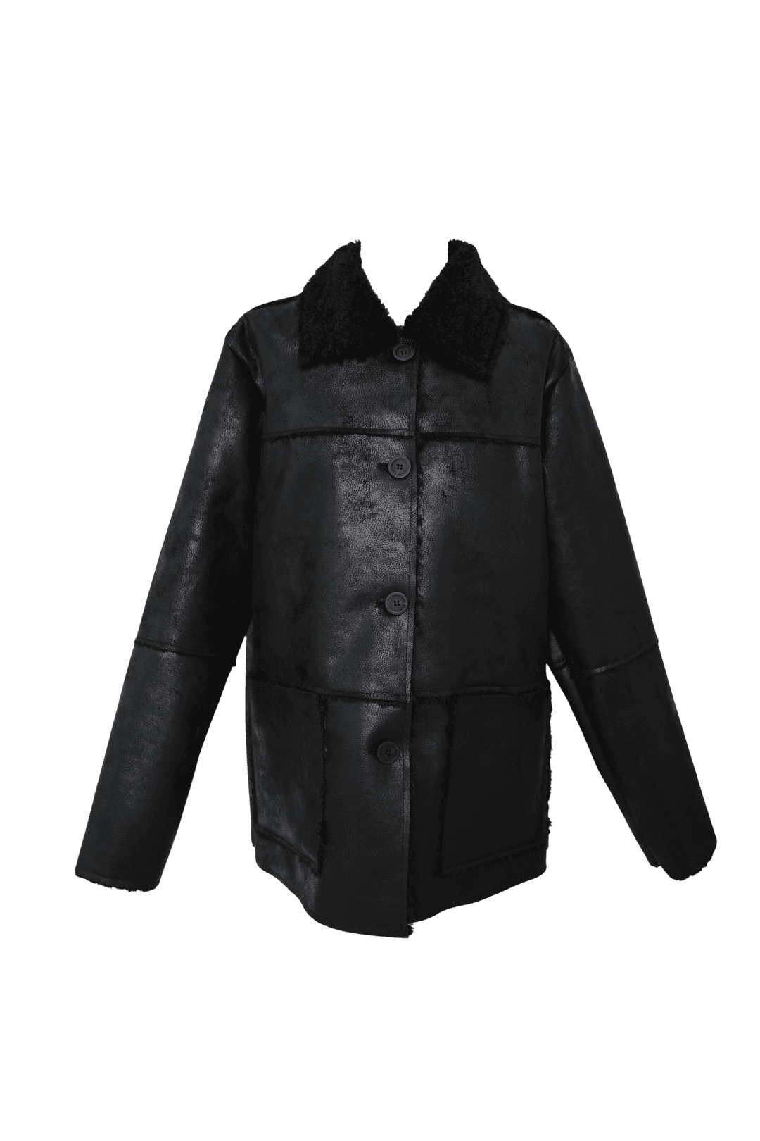 [Holiday] Coco leather mustang (reversible) (Black)