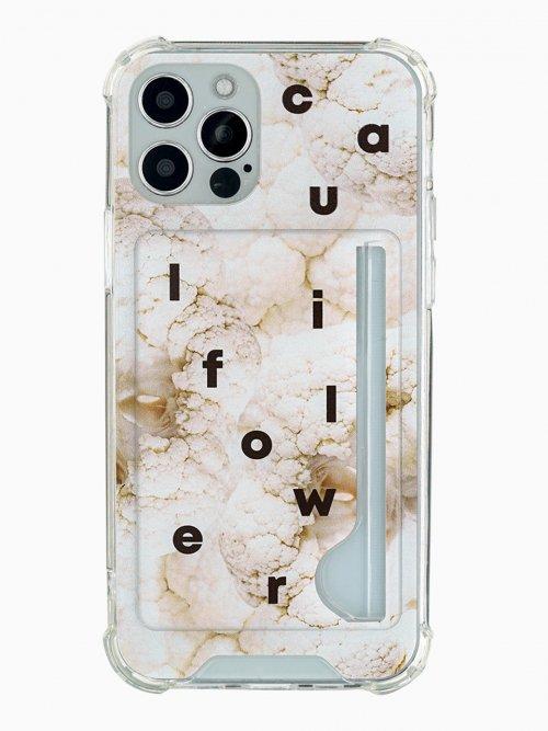 콜리플라워 아이폰 클리어 범퍼 카드 케이스