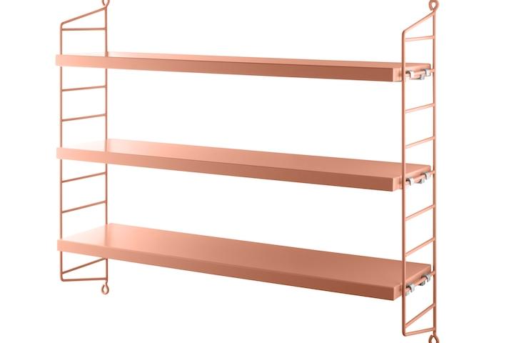 [국내발송] 스트링 포켓 선반 - blush/blush