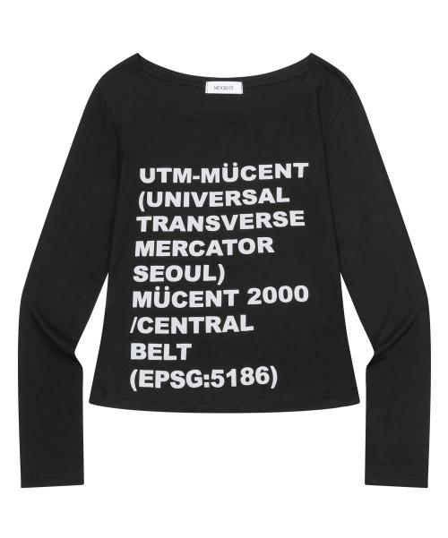 래트 37 레터링 유넥 롱 슬리브 티 (2컬러)