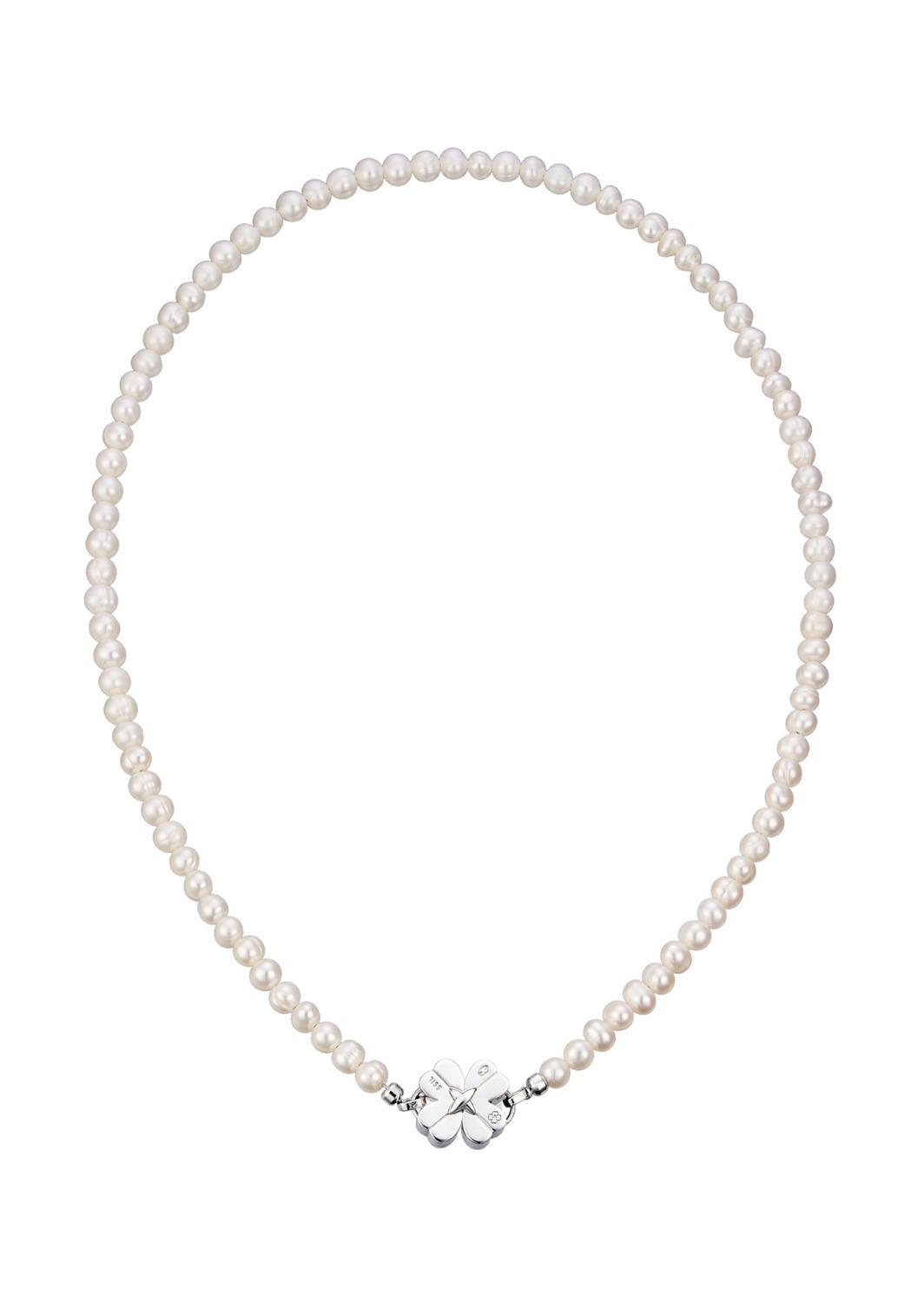 Clover Lock Pearl Collar