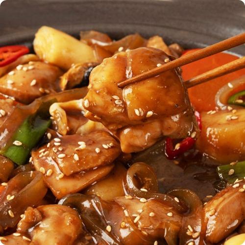 뼈없는 닭다리살 안동식 찜닭 500g
