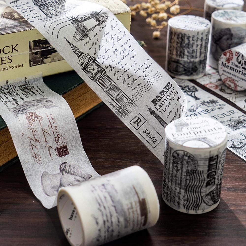 빈티지 다꾸 타임컬렉션 브론징 마스킹테이프