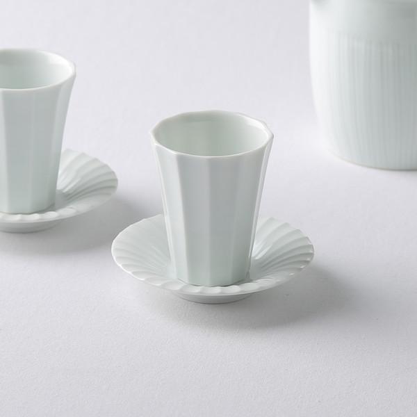 [인현식] 백자 각찻잔 세트