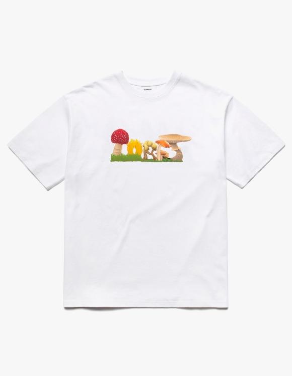 Mushroom Logo S/S Tee - White