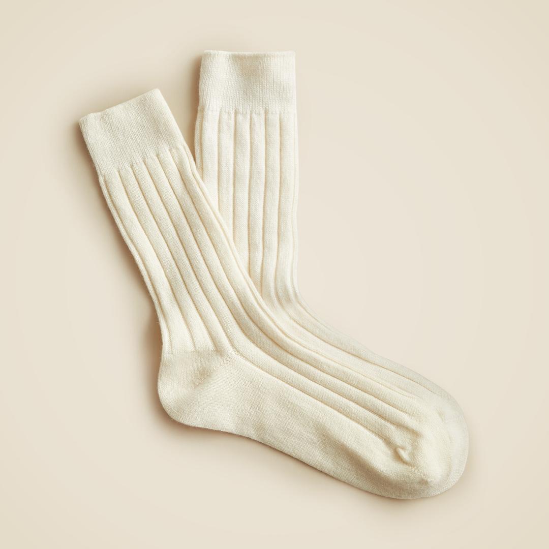 Cashmere-blend trouser socks