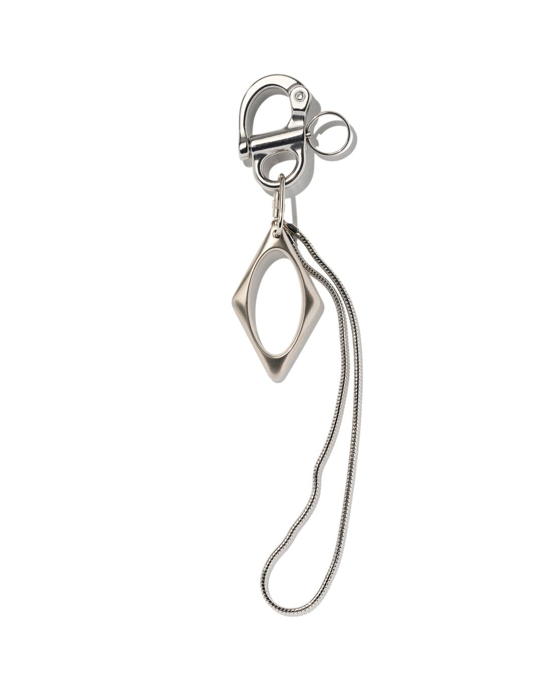 RHOMBUS SNAKE KEYRING_SILVER