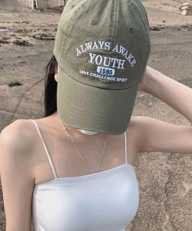 [연예인핏/8color] 데님 유스 볼캡 모자 레터링 자수 남녀공용 소두핏 대두커버