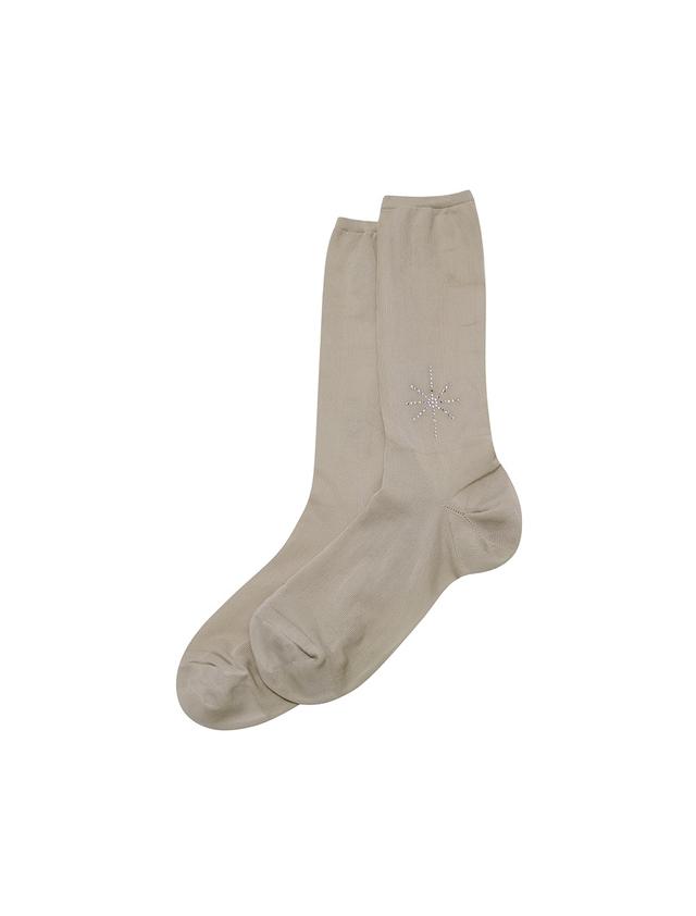 STPB GLITTER SOCKS [BEIGE]