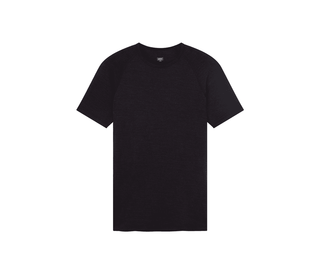 Men's S/S Merino & Silk Base Layer | Dark Grey