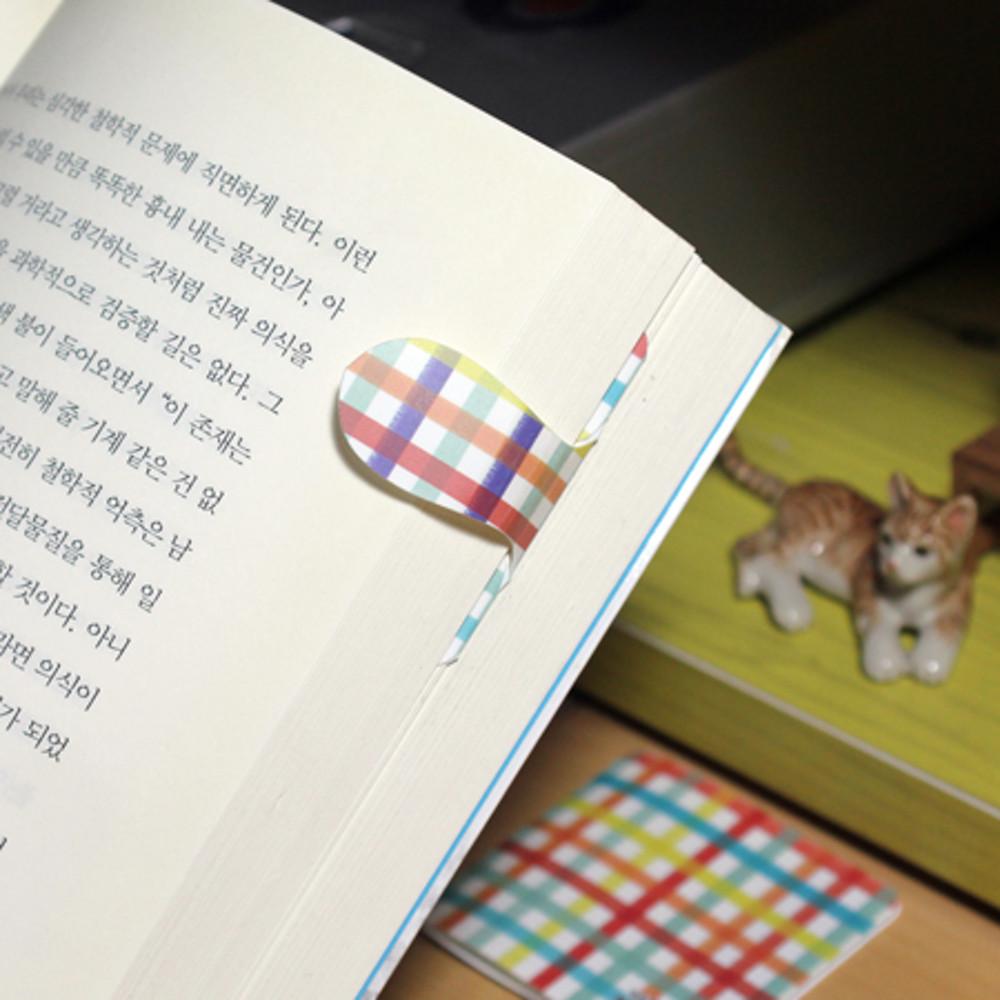 플라스틱 자석 자동 책갈피 수지인 - 인이체크