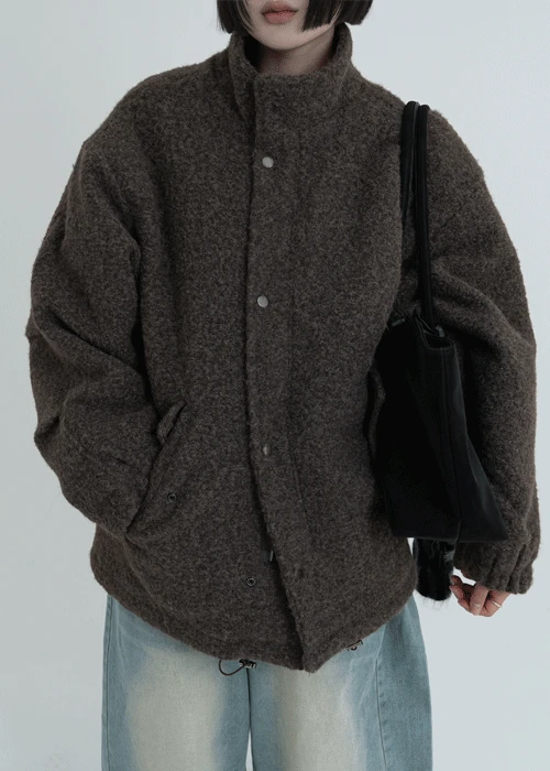 오버핏부클누빔점퍼