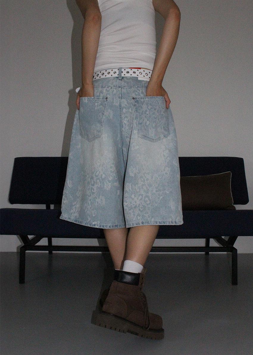 LIGHT LEOPARD HALF PANTS (S-L)