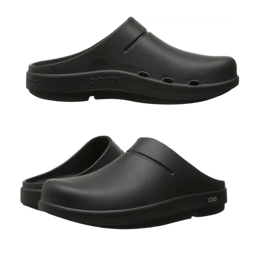 우포스 샌들 우크로그 리커버리 슬리퍼 클로그 블랙