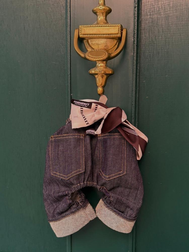 (mininut 미니넛) 논페이드 생지 롤업 데님팬츠 [진청 Original-Fit]