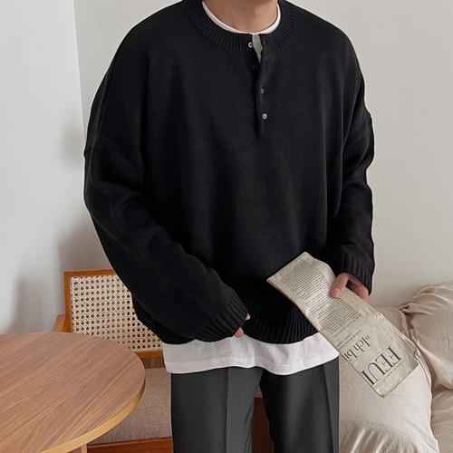 포근 뽀송 헨리넥 니트 (6 COLOR)