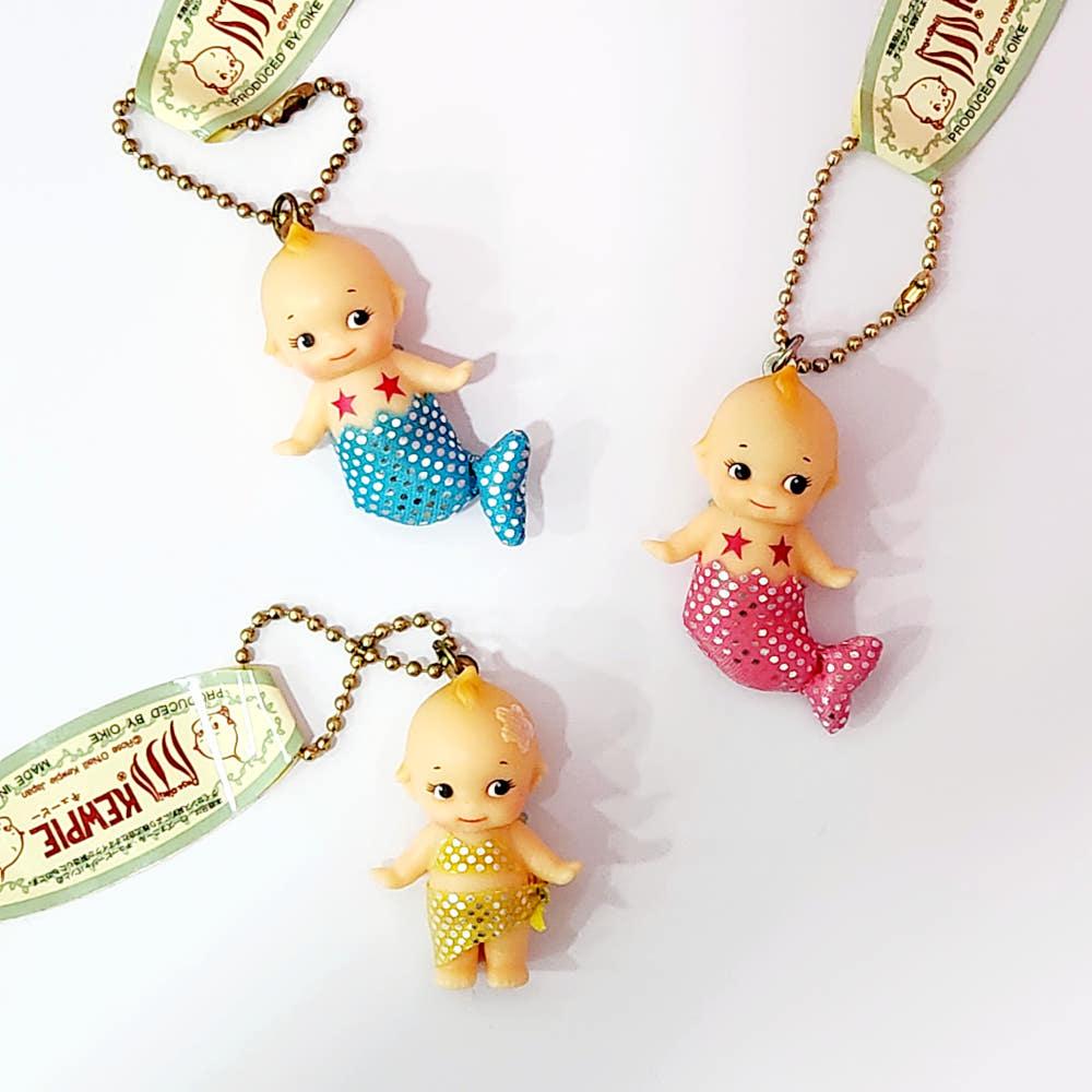 (빈티지새상품)로즈오닐X큐피 인어공주 3종 키링 키홀더